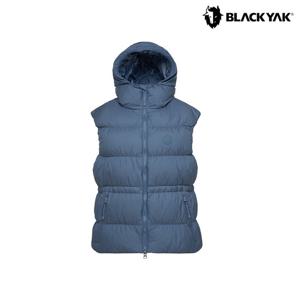 블랙야크 여성 셔링 다운베스트 등산 오리털 패딩조끼 1BYVSWU501
