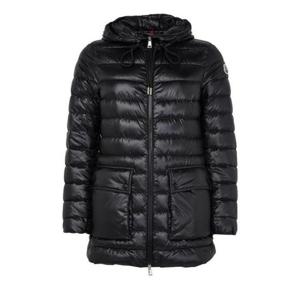 26 SS 몽클레어 블랙 자스민 Jasmin 슬릭 모던 하이넥 플랩 포켓 푸퍼 패딩