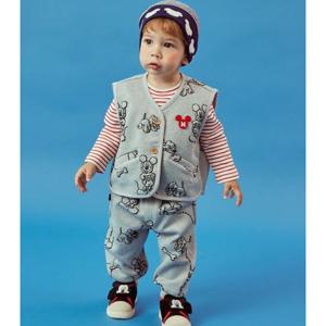 [디즈니베이비]미키와퍼피이중직3피스상하(MELAN GREY)_79S723201