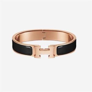 에르메스 클릭아슈 브레이슬릿 로즈 골드 하드웨어 누아 H700001FO01