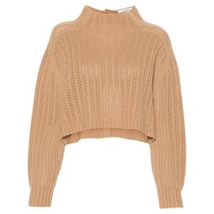 막스마라 호데이다 크롭 가디건 브라운 21366021600 004