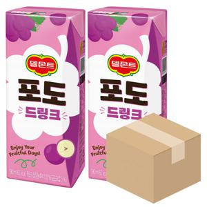 델몬트 포도 드링크 190ml 48팩 팩음료