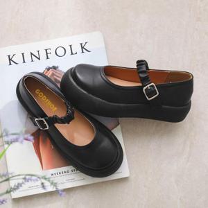 [갓슈] 갓슈 주니로 오버솔 주름밴딩 메리제인