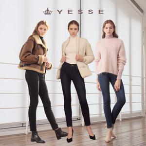 [예쎄]루네아 보아퍼 본딩 데님팬츠KSYWPF01