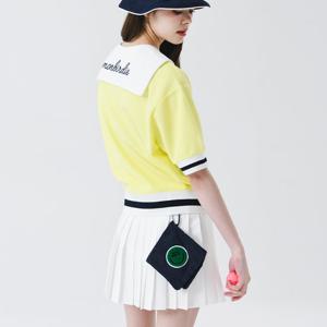 [몽버디] 스마일 사각 골프 볼타올 NAVY