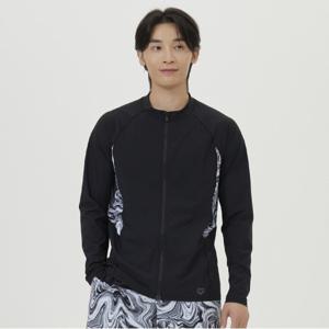 [아레나공식] 남성 스톰 레저 집업 래쉬가드 A4BM1PR10BLK