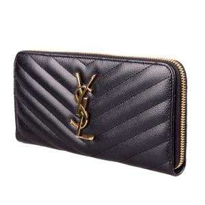 생로랑 금장 마틀라쎄 장지갑 358094 BOW01 1000