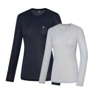 콜핑 시원한 아이스본 여자 여름 긴팔 라운드 냉감티