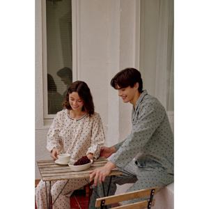 (비너스)면기모 고양이나염  따뜻한 원피스홈웨어-VGN4552