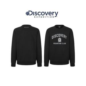 [디스커버리] 2025 S S 봄 DXMT23051BKS 남여공용 앞판 빅아치로고 그래픽 맨투맨