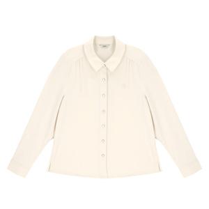 [지센] 솔리드 셔츠형 블라우스 LFWSP201_IV