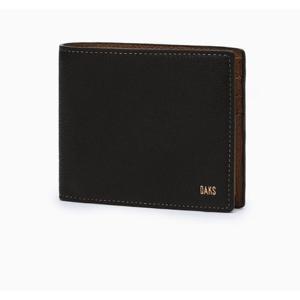 [닥스] 소프트 투톤 블랙 브라운 컬러 콤비 DAKS 로고 DBWA5E701BK