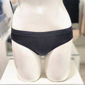 [엘르] 블랙 에센셜 베이직 햄라인 팬티 EDWBP711BK