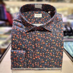 [레노마] 밴브루 수입원단 플라워 프린트 일반핏 BJFSG1022BK