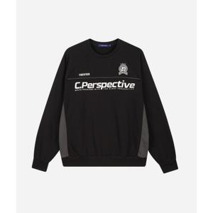 [클라이드]남성 사이드 배색 레터링 맨투맨 티셔츠 FODTS414M