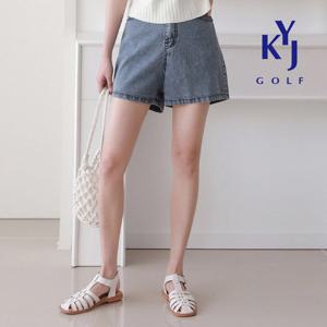 여름 데님 뒷밴딩 스판 숏 팬츠 데일리 여성 청반바지 DPMLHS14