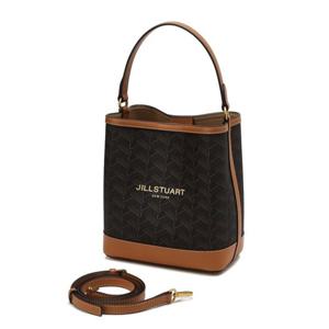 [질스튜어트] [25FW]브라운 패턴 가죽 콤비 버킷백 M JABA5F355W2