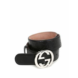 [GUCCI] 라프리마 남성 벨트 Interlocking GG 레더 411924CWC1N1000 블랙 /8