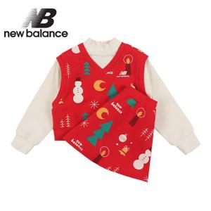 뉴발란스 키즈 여아 스커트 세트(NK9YCB455G-20)_레드