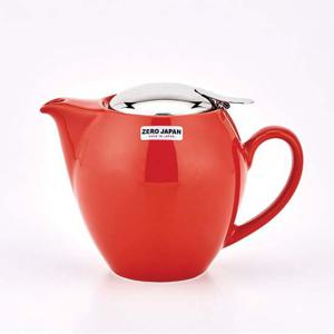 제로재팬 도자기 라운드 티포트 350ml 토마토 티팟