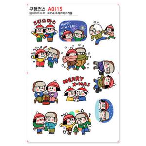 아트박스/꾸밈인스 A0115-꾸밈인스스티커_크리스마스커플