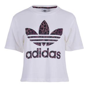 아디다스 오리지널 여성 레오파드 반팔 티셔츠 HK5186