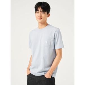 [25FW 신상] [빈폴멘] 포켓 로고 반소매 티셔츠  스카이 블루 (BC5742C66Q)
