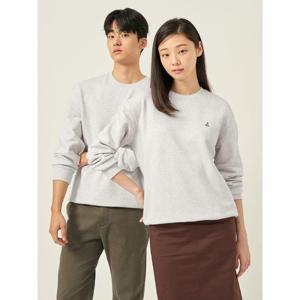 [빈폴멘] [Essential] 남녀공용 로고 자수 스웨트 셔츠 - 아이보리 (BC5741E030)