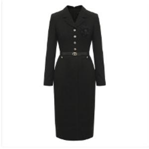 [미니멈]카라 브로치 슬림 원피스 (MYCGWO8090 BK7)_IC