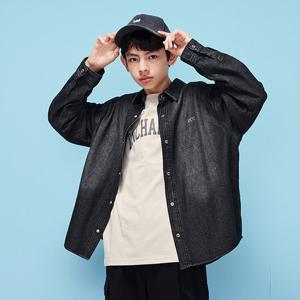 [에꼴리에] 남자 봄이월 루즈핏 워싱 데님셔츠(25C5331)