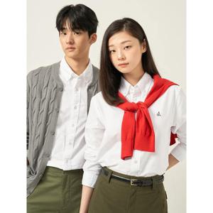 [25FW 신상] [빈폴멘] [Essential] 남녀공용 옥스퍼드 솔리드 셔츠 - 화이트 (BC5764E051)