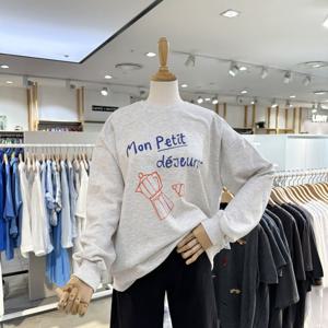 [에잇컨셉] 모카 빵 맨투맨 티셔츠 C25I7FTS093