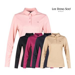 이동수골프 여성 베이직 긴팔 카라 티셔츠 LD5S601W