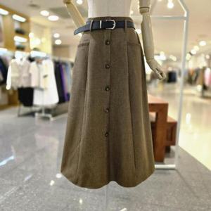 [멜로디가든]M25F8S107_버튼 플레어스커트