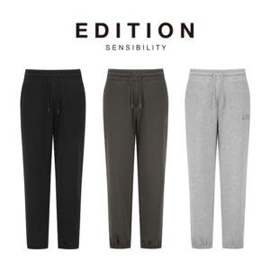 [에디션앤드지]25 FW 남자조거바지 기모 세미오버핏 에센셜 조거 팬츠 3종 1택 NEG5PT1101 DR