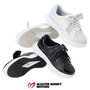 [마스터바니에디션] (421E3SE102) 여성 탈착 배색 리본 스파이크리스 골프화