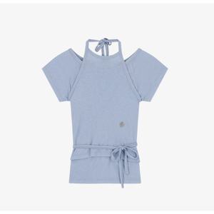 시티브리즈 홀터 레이어드 반팔 티셔츠 BB CTH2TS08 SB