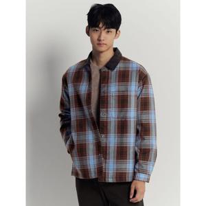 [빈폴멘] 테크 트위드 패딩 셔츠  스카이 블루 (BC5964CP1Q)