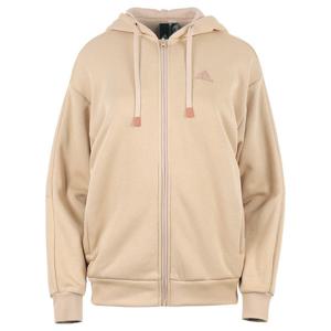 아디다스 여성 WORD 루즈핏 플리스 후드 집업 자켓 IK9893