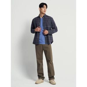 [빈폴멘] 기모 코튼 도비 레귤러 팬츠 - 브라운 (BC4X21O27D)