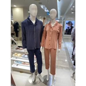 [비비안] WP8876ASET 포근하면서 부드러운 밍크 극세사소재 남여커플파자마세트