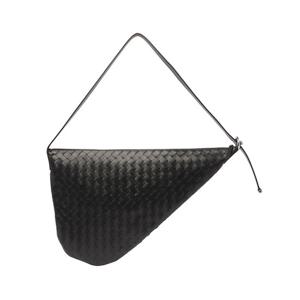 26 SS 보테가 베네타 버굴 지퍼 숄더백 블랙 743574V2HL1