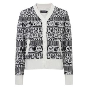 [와이드앵글]여성 CO 노르딕 하이브리드 브이넥 방풍 가디건 Off White(WWW25K75W3)