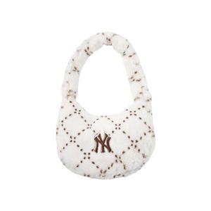 MLB 공용 다이아 모노그램 퍼 호보백 3ABQM0836-50CRD