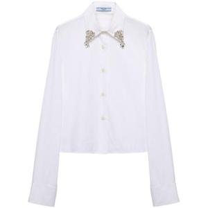 프라다 블라우스 P472HRSOOO155W F0009 WHITE