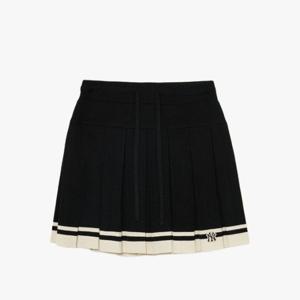 MLB반바지 JQT 3FSKG0236-50BKS 여성 클래식 스포츠 스트라이프 니트 플리츠 스커트