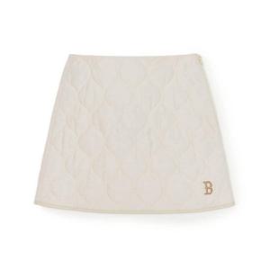 MLB반바지 JQT 3FSKB0146-43CRD 여성 세로 물결퀼팅 패딩 스커트