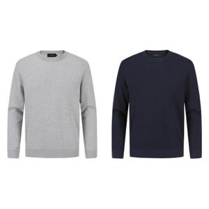 [리얼지오지아]5컬러]25신상]워셔블투톤패턴라운드니트ADF1ER1802