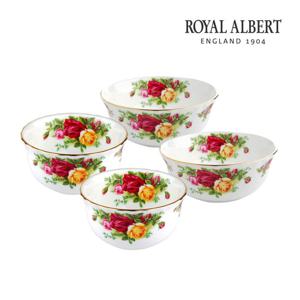 [로얄알버트]황실장미 2인 한식기 세트(밥2P+국2P)