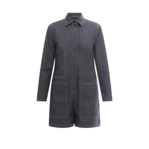 26 SS 막스마라 스티치드 롱슬리브 셔츠 칼라 코튼 데님 점프수트 12410728600